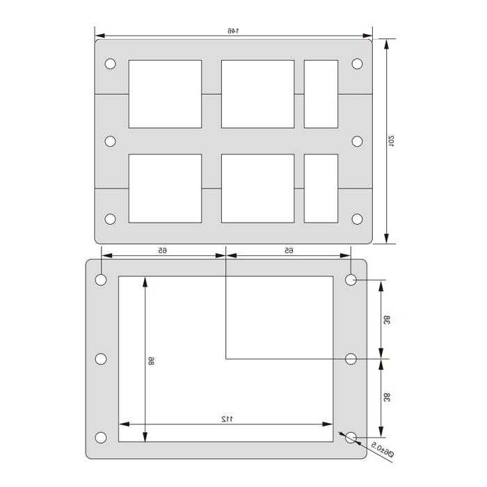 Stripping type cable threading board, kit (including CM module), KPL 48/18C, 98040402